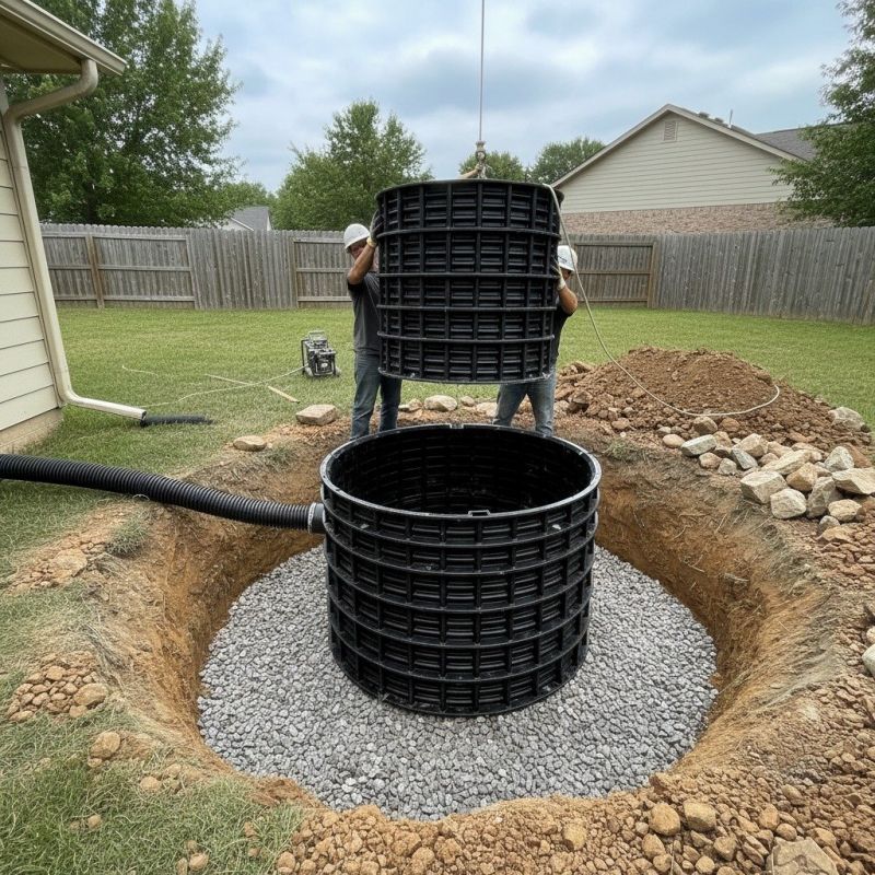 Local Backyard Dry Well Installation pros at work